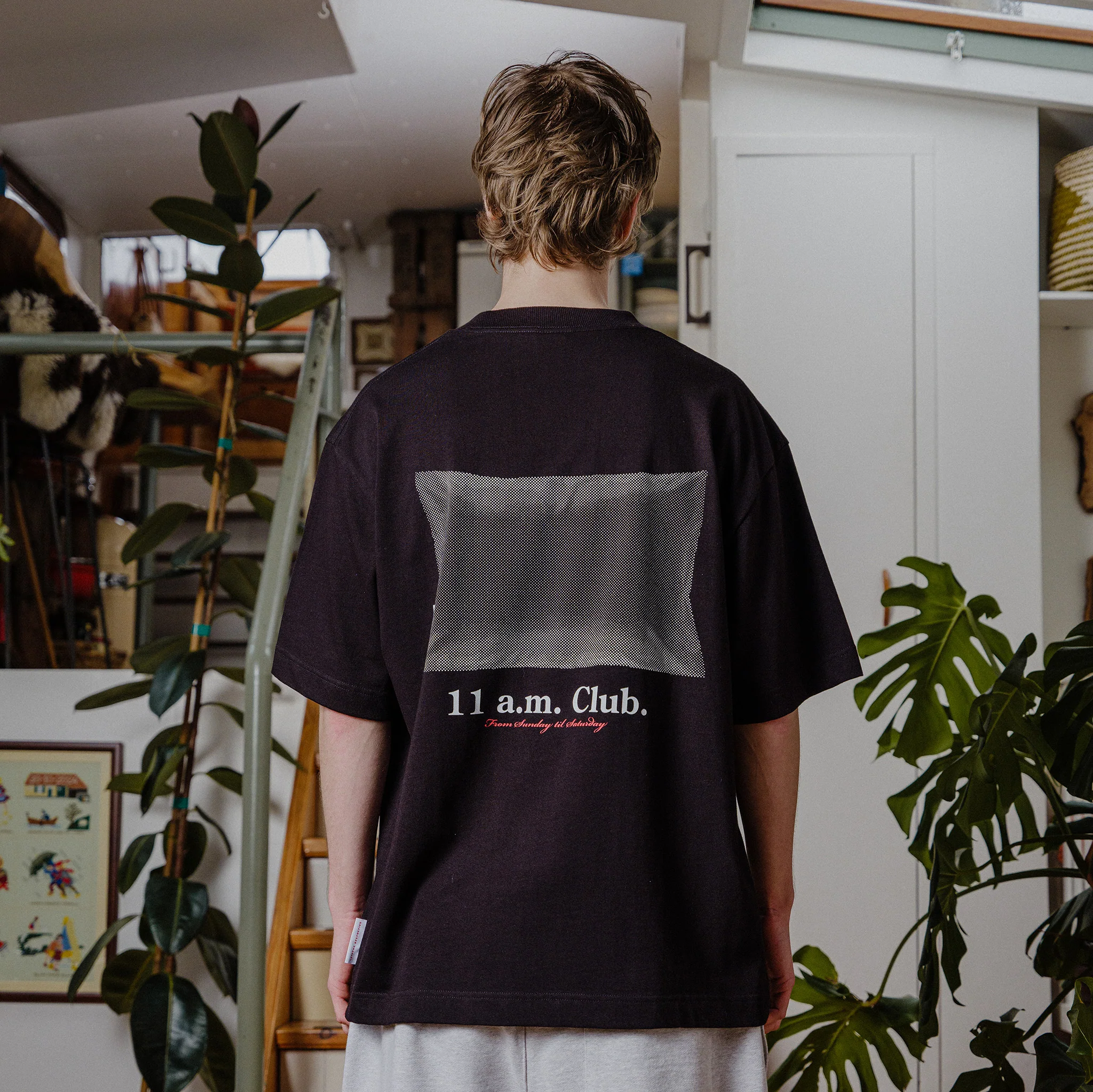 11 a.m. Club Pillow Tee - Black - Image 3
