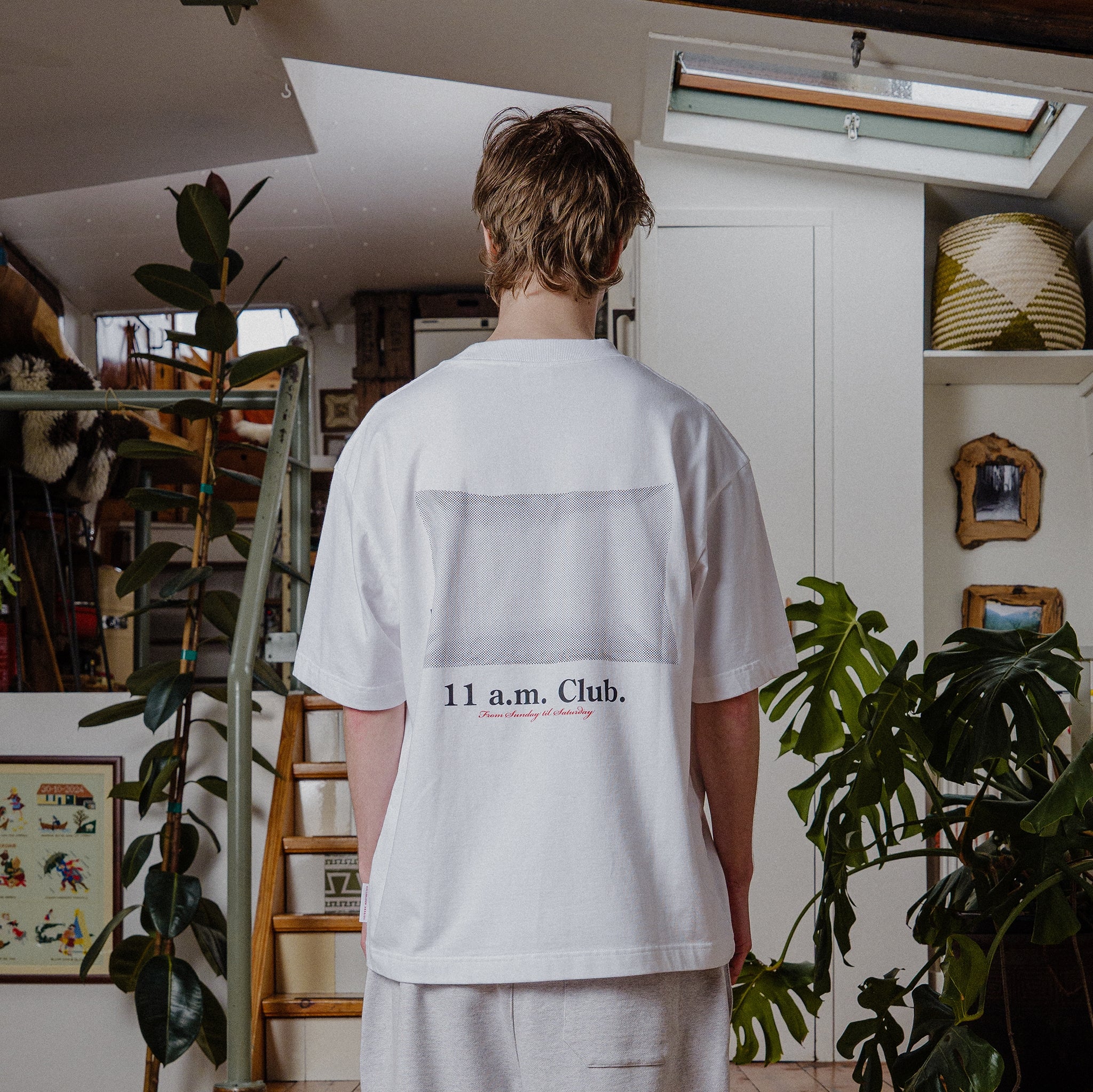11 a.m. Club Pillow Tee - White - Image 3