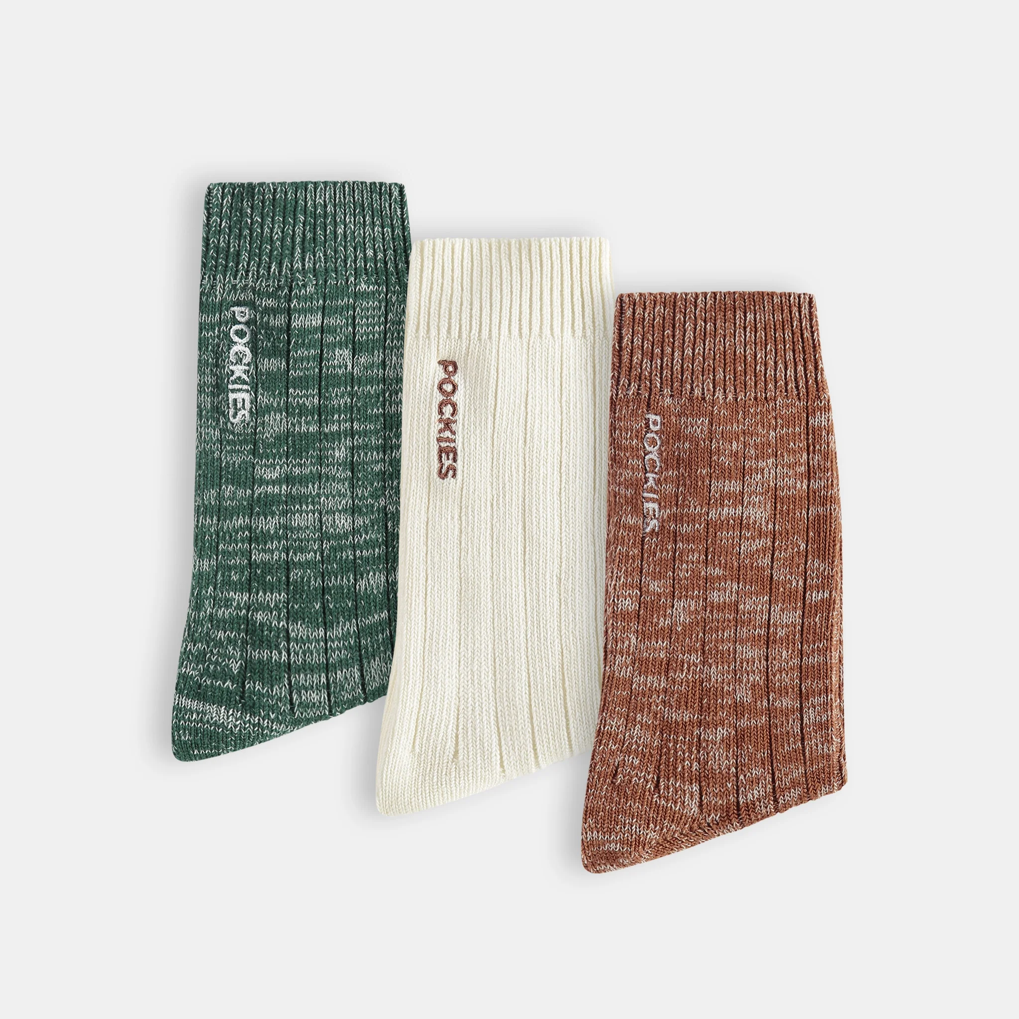3-Pack Chunky Socks G/OW/TC - Image 3