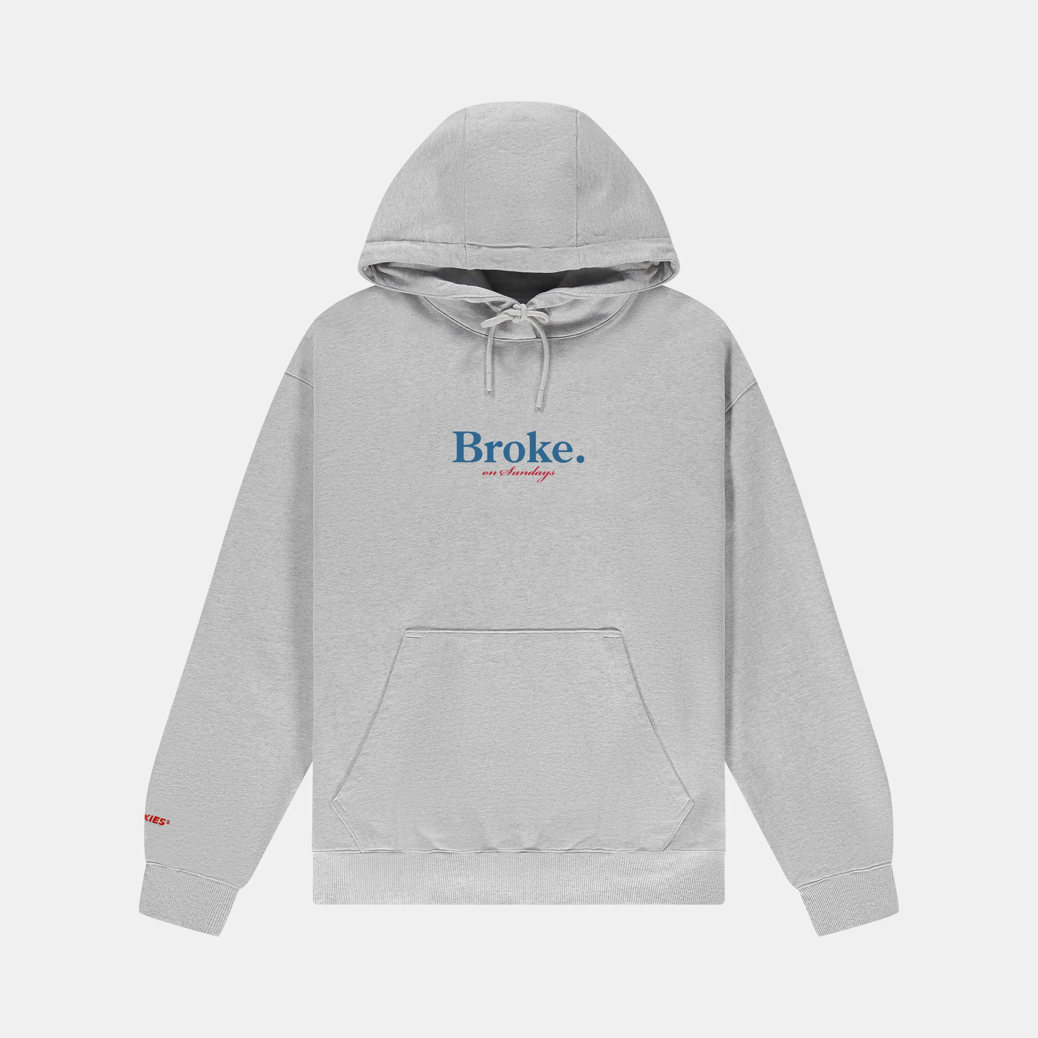 Broke Hoodie - Grey Melange