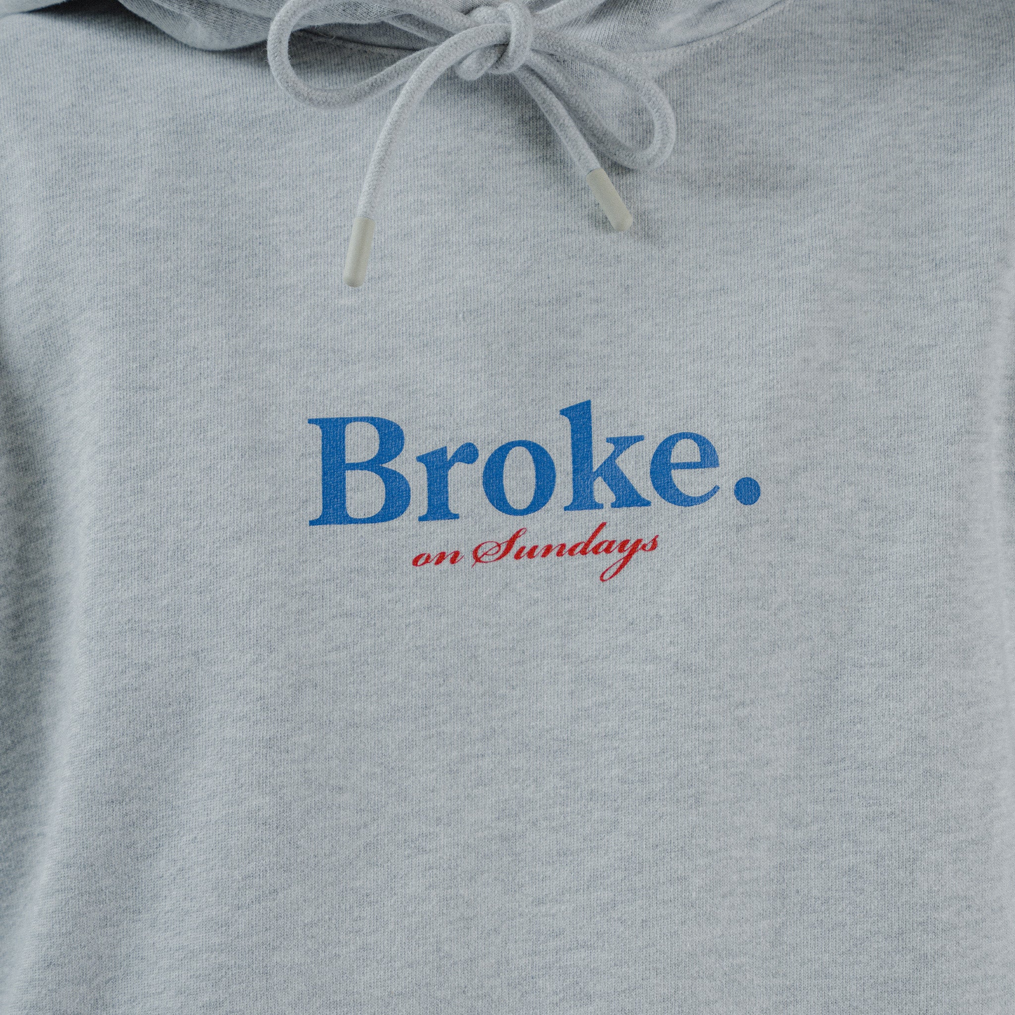 Broke Hoodie - Grey Melange - Image 4
