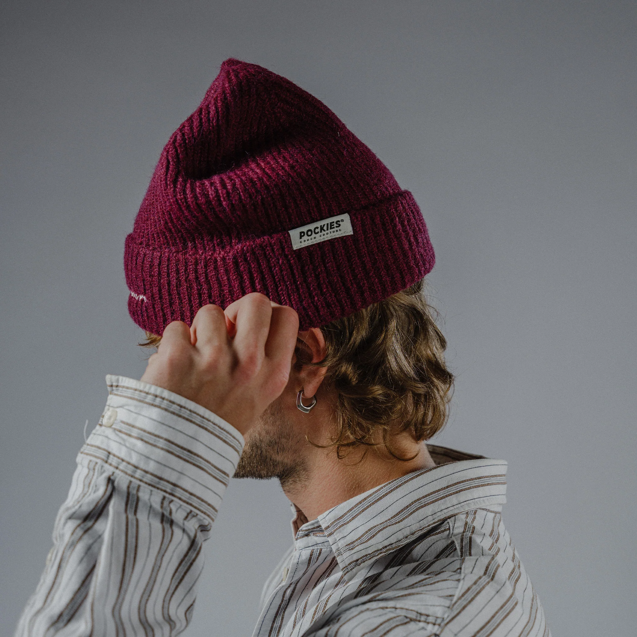 Cabin Beanie - Cherry - Image 4
