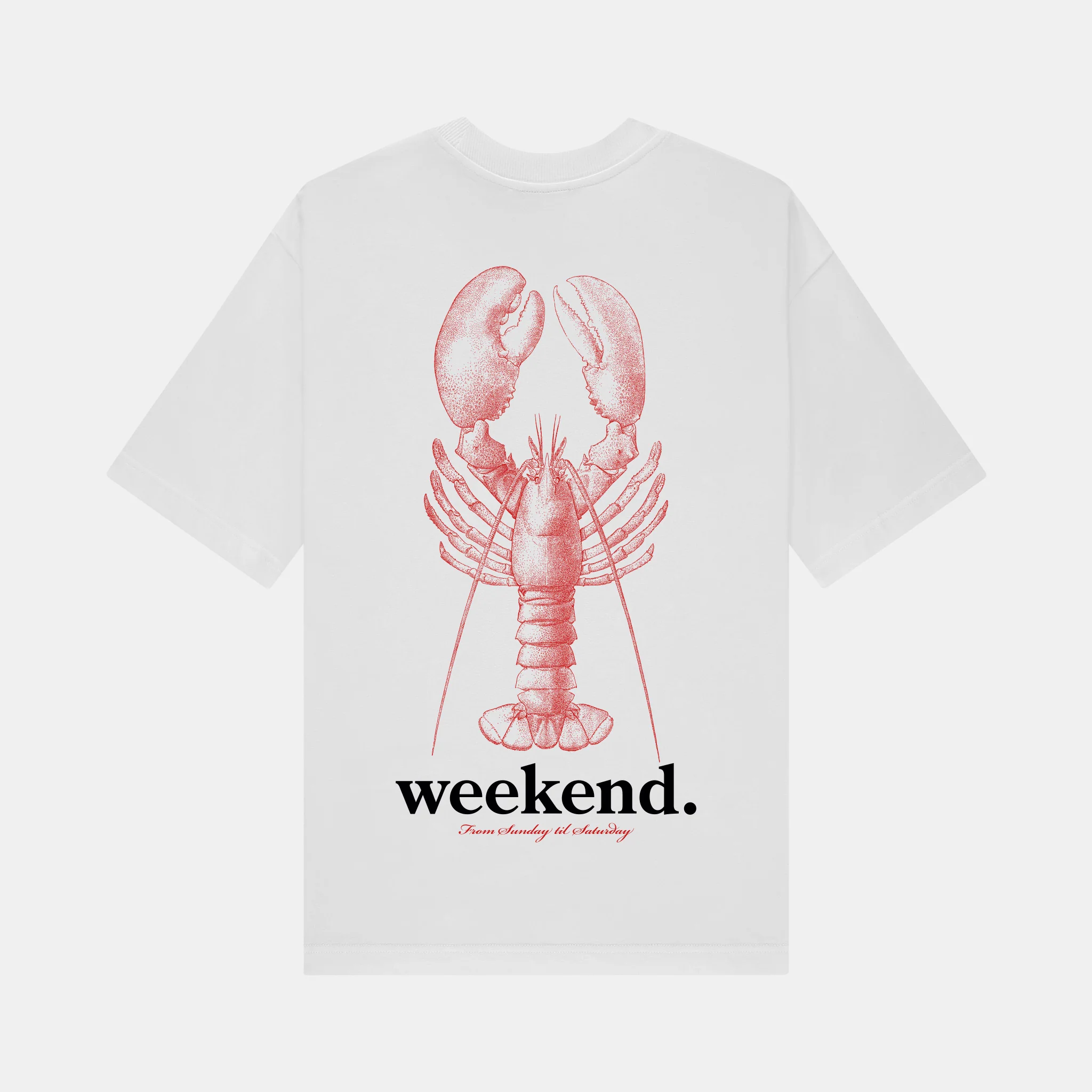 Lobster Weekend Tee - White