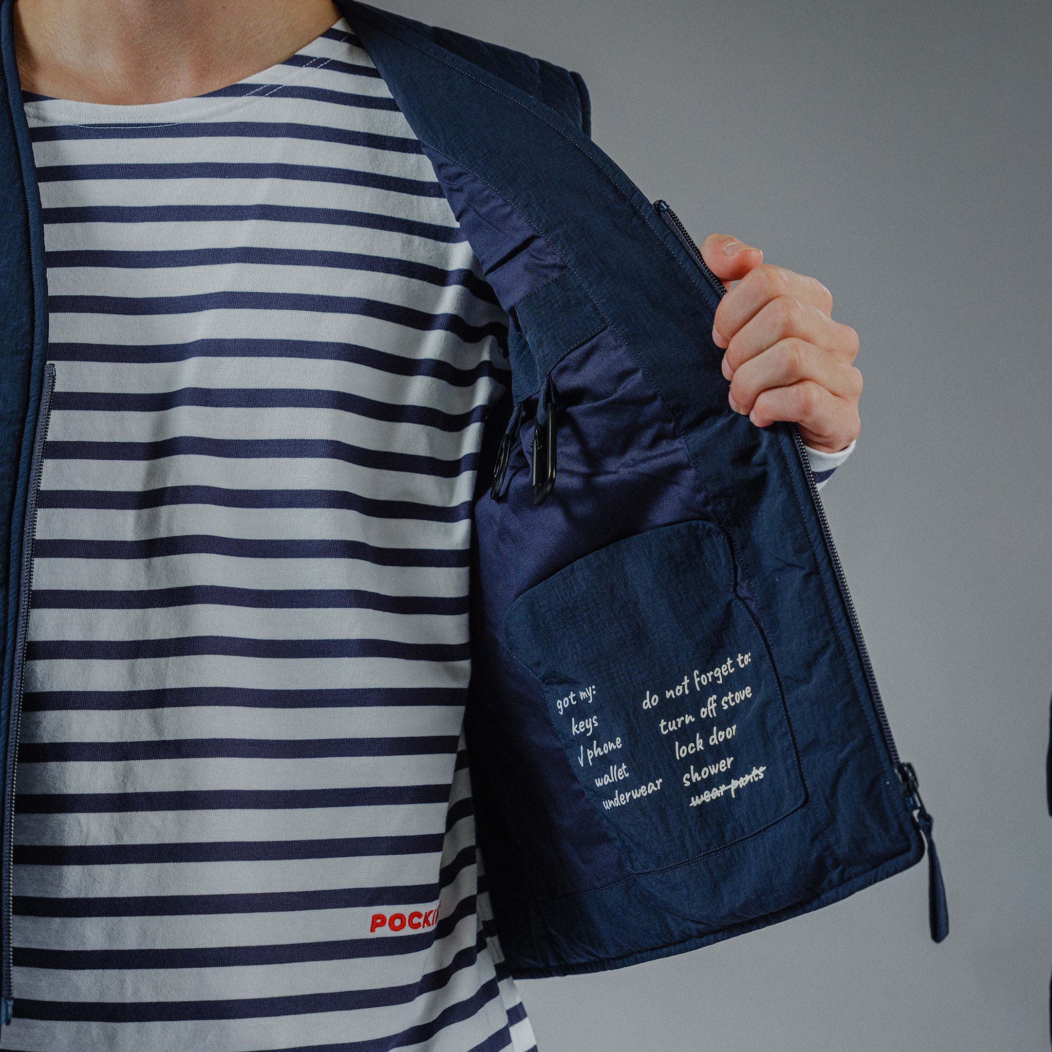 Market Vest - Navy - Image 3