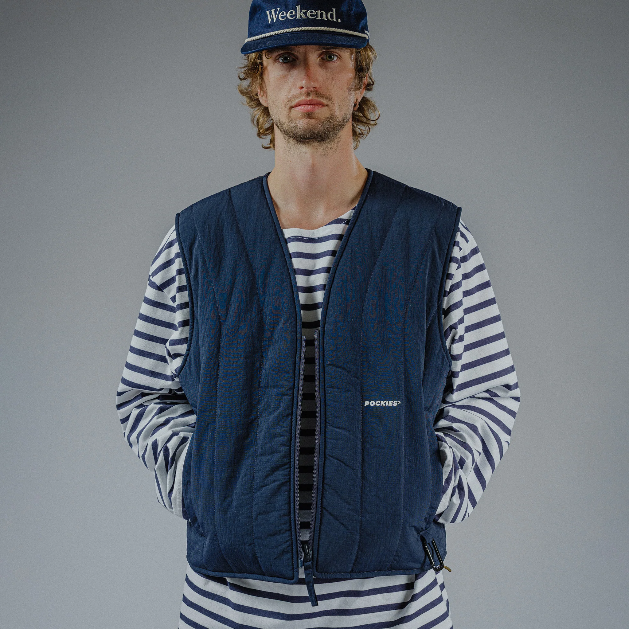 Market Vest - Navy - Image 6