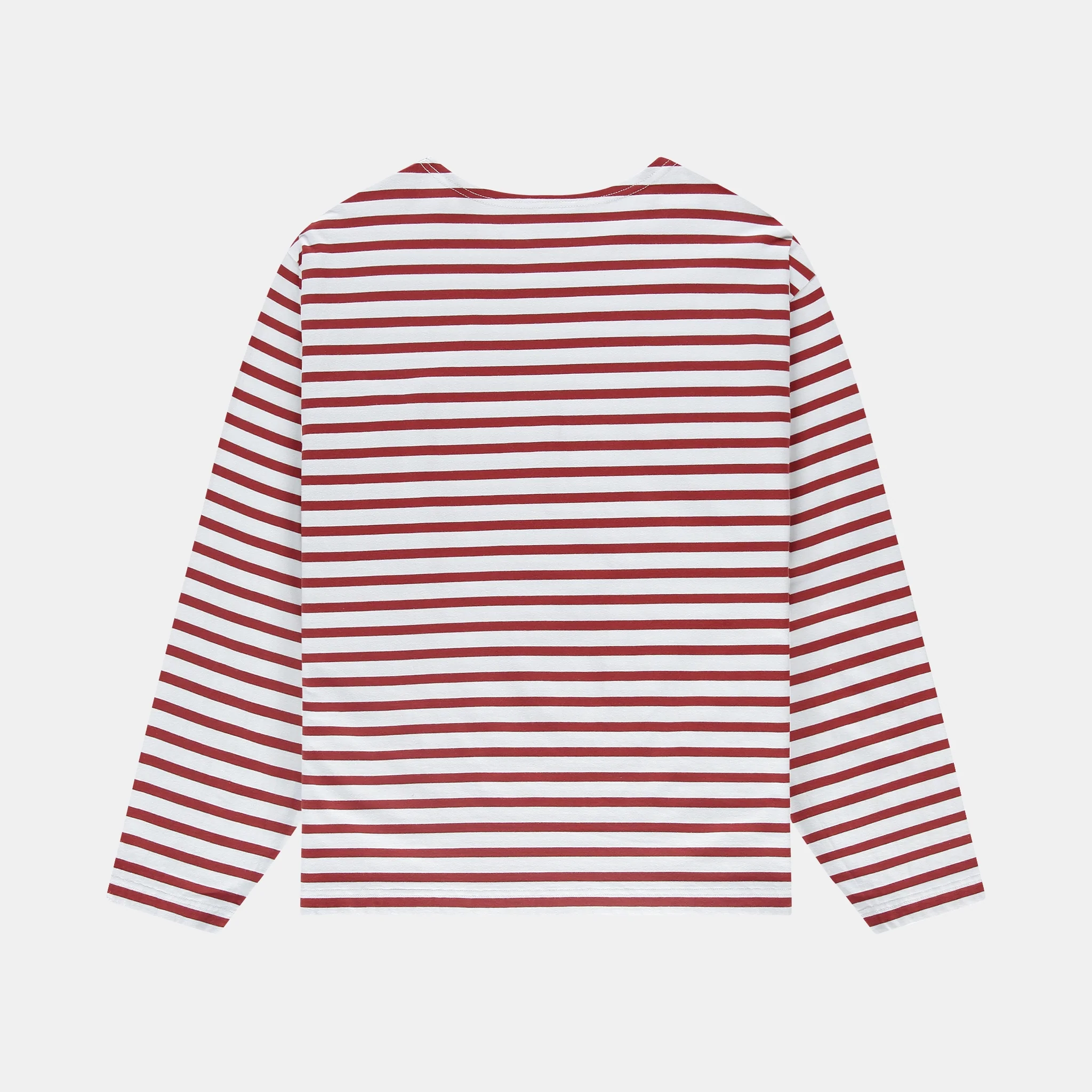 Oversized Boat Neck L/S - Red - Image 4