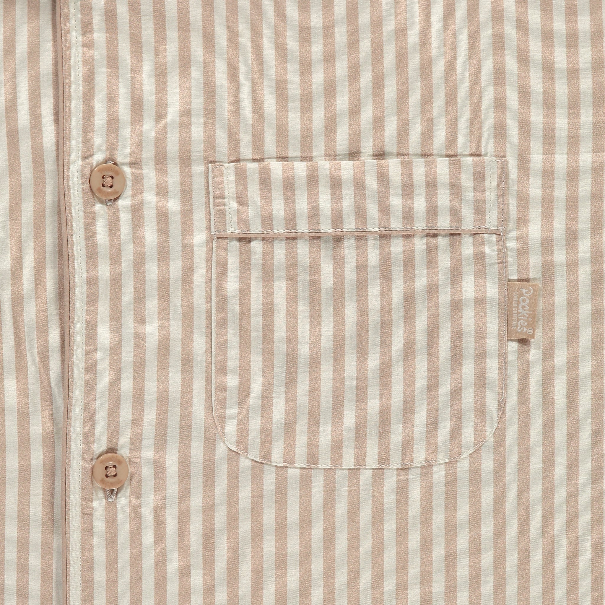 Sand Striped Pyjama Shirt - Image 3