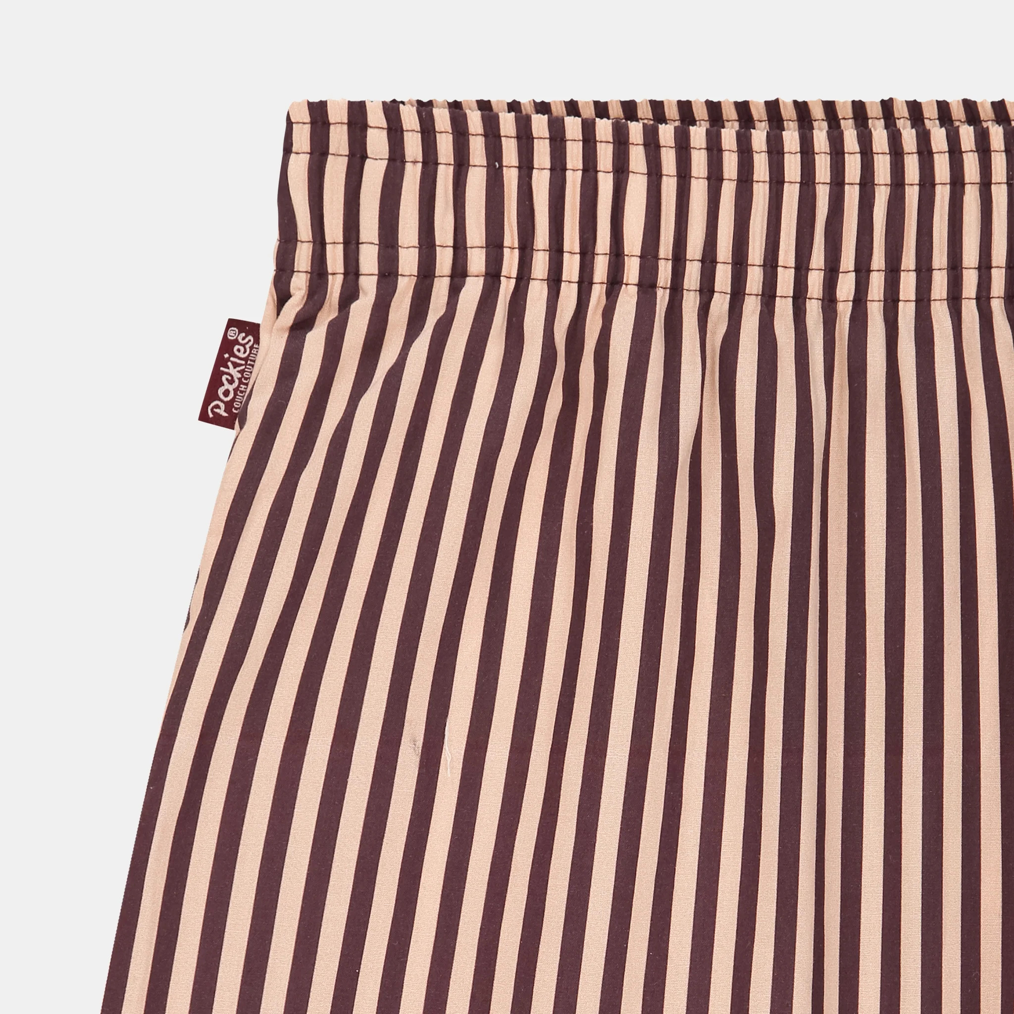 Striped Boyfriend Boxers - Red/Pink - Image 5